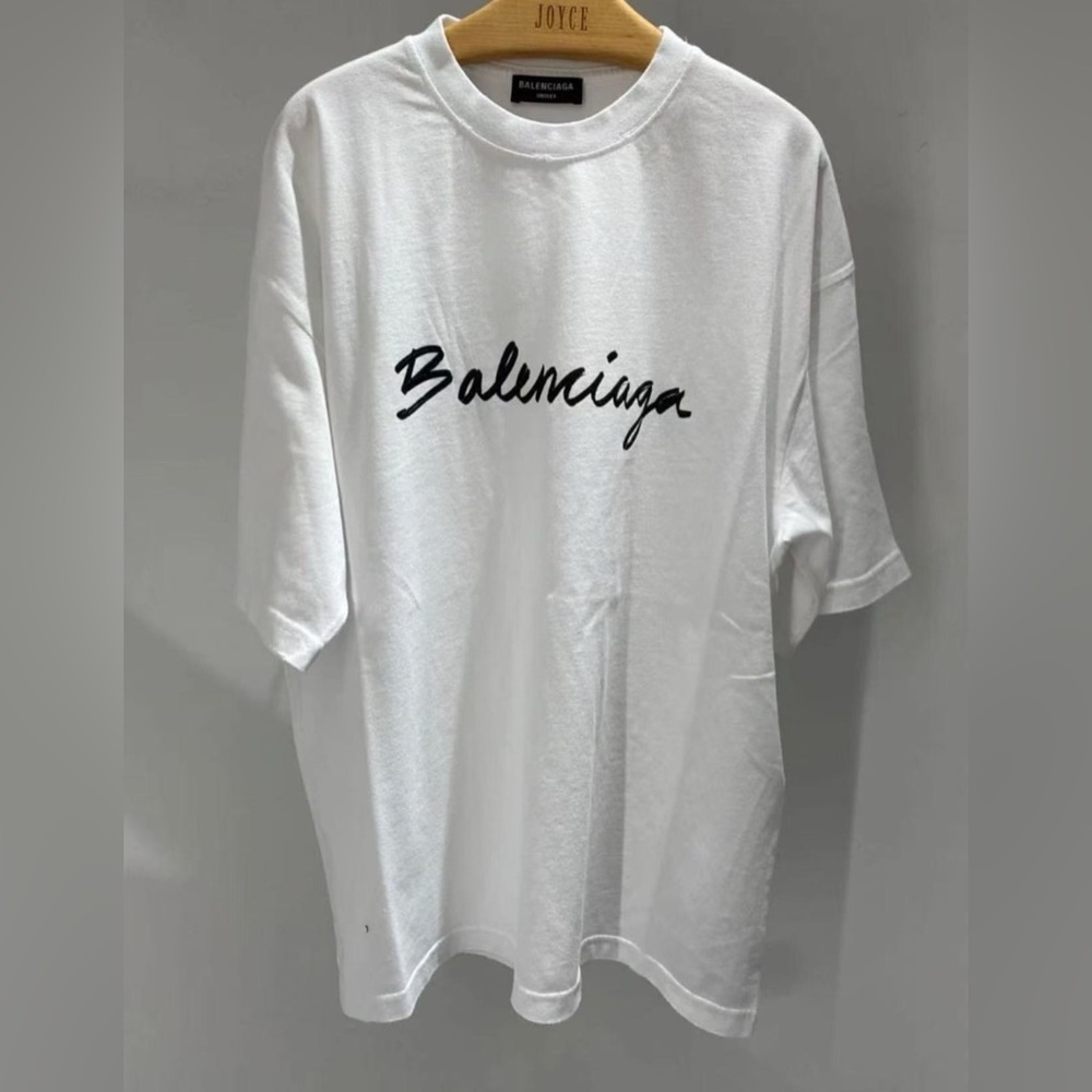 Authentic Balenciaga White Short Sleeve Tee